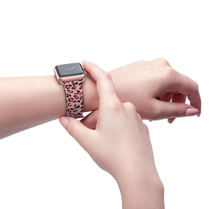 Pink Leopard Pring - Watch Band - Apple Watch Compatible - The Teez Project