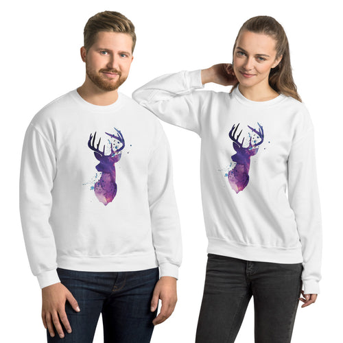 Reindeer Silhouette Unisex Sweatshirt - The Teez Project