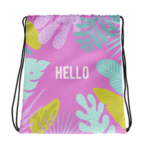 Hello - Drawstring bag - The Teez Project